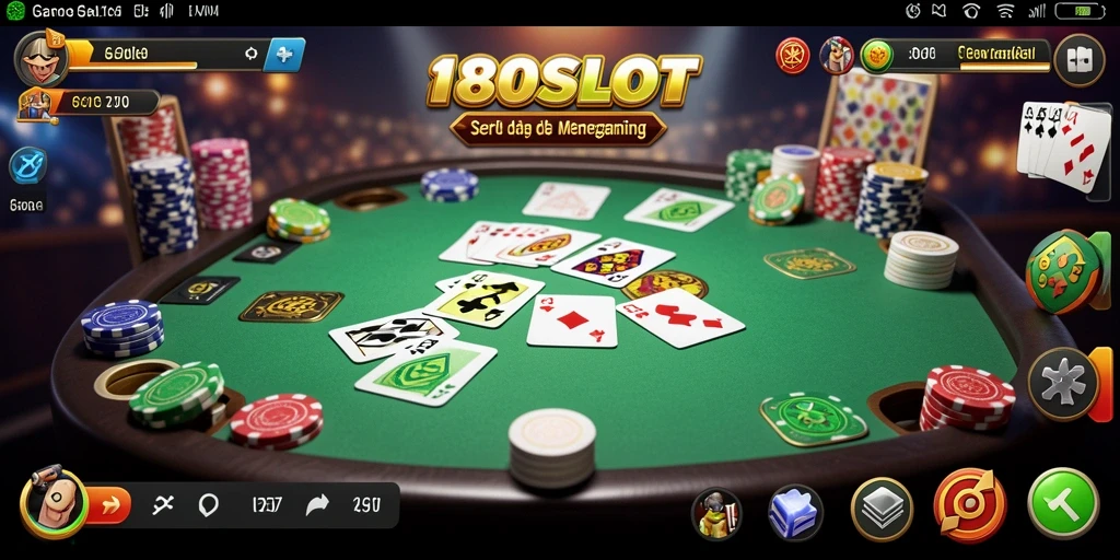 Tampilan gameplay seru di 180SLOT dengan pemain yang bersaing.