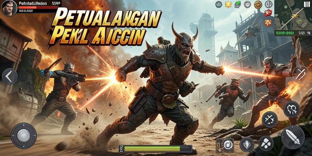 Tampilan menarik dari gameplay mendebarkan 55RP.
