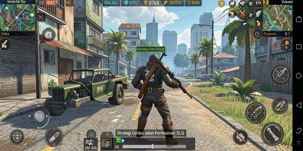 Tampilan menarik dari gameplay SLG di 8768.