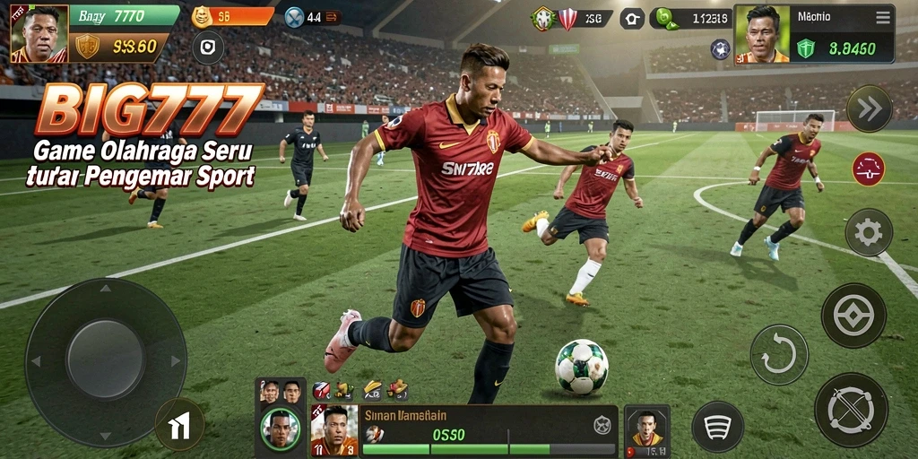 Tampilan gameplay seru dari BIG777 dalam aksi olahraga.