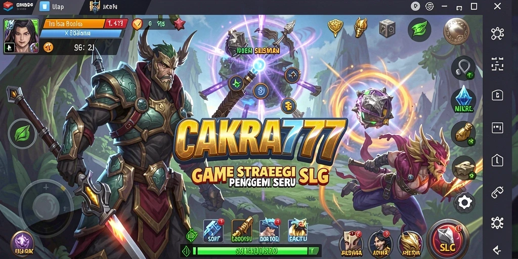 Tangkapan layar gameplay CAKRA777 menampilkan pertempuran strategi yang menegangkan.