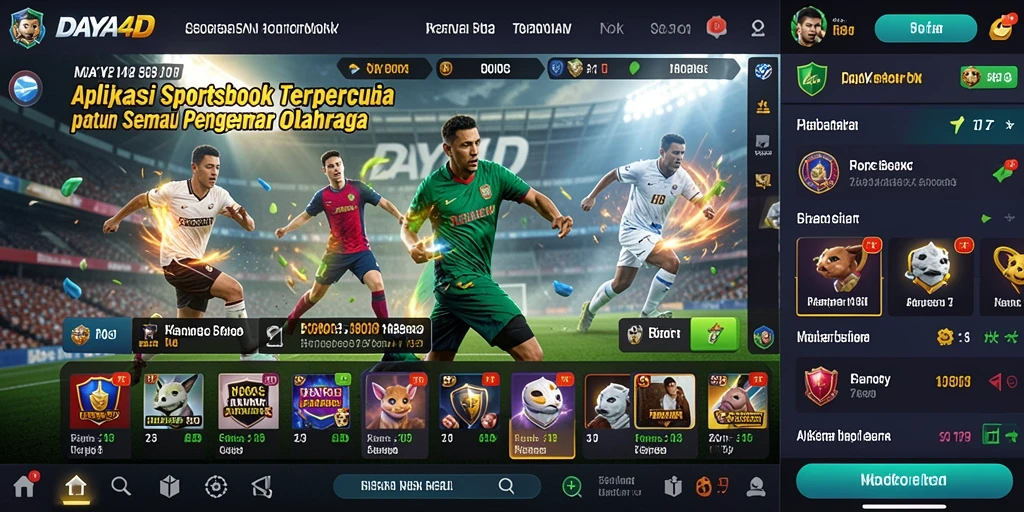 Tampilan gameplay Sportsbook yang mengasyikkan dan interaktif.