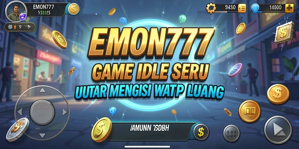 Tangkapan layar gameplay EMON777 dengan fitur idle yang menarik.