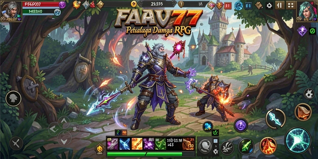 Tampilan dinamis permainan RPG FAV77 yang mendebarkan.