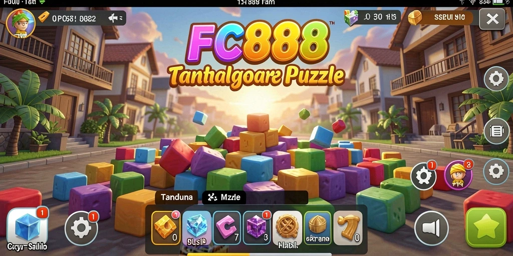 Tampilan gameplay fitur banyak puzzle menarik dan menantang.