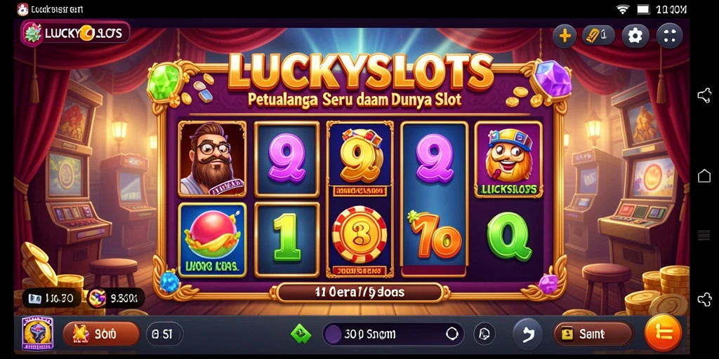 Tampilan gameplay LUCKYSLOTS yang penuh aksi dan keseruan.