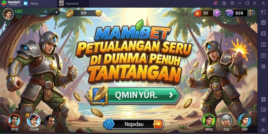 Screenshot gameplay MAMIBET menampilkan aksi petualangan yang seru dan menegangkan.