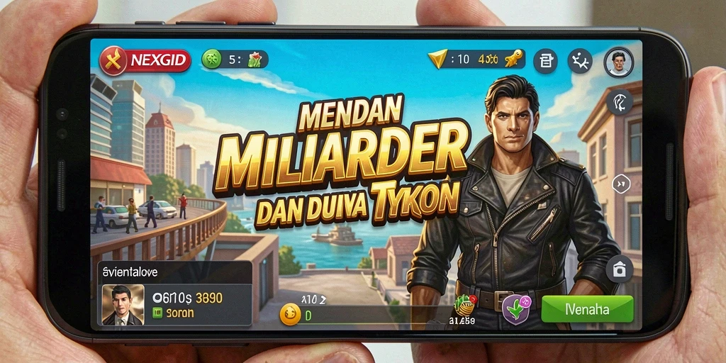Tampilan gameplay <strong>NEXGID</strong> yang seru dan menarik dalam dunia Tycoon.