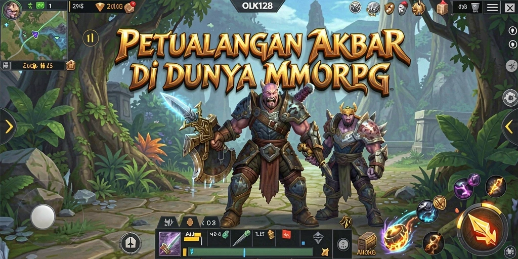 Tangkapan layar dari gameplay OLX128 yang penuh aksi.