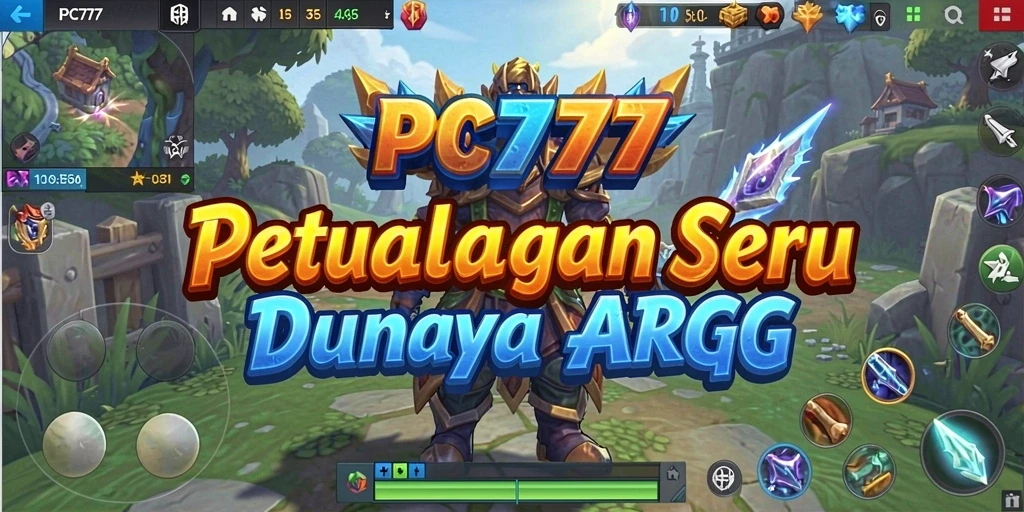 Tampilan gameplay seru dengan pertarungan epik di PC777.