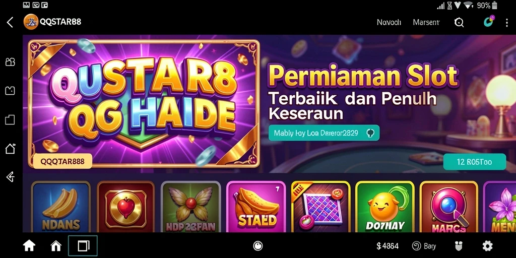 Tampilan menarik dari gameplay slot di QQSTAR88.