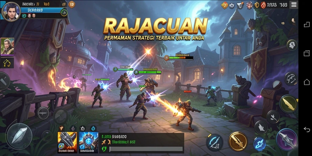Tampilan gameplay RAJACUAN yang mengasyikkan di dunia SLG.