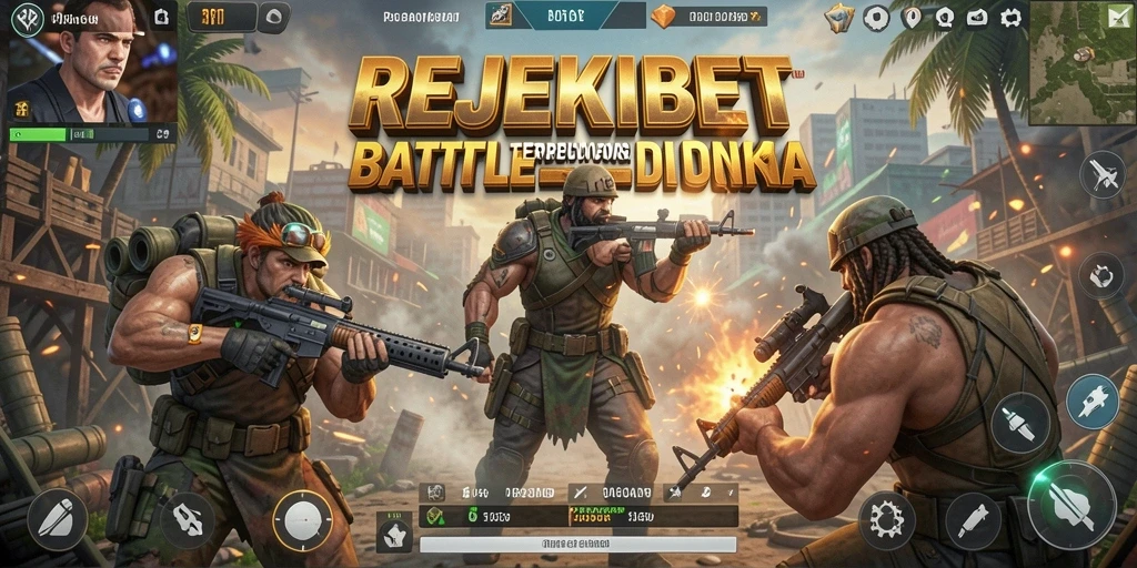 Gameplay seru dan intens dari REJEKIBET saat berperang di Battle Royale.