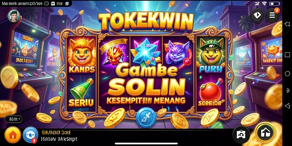 Tampilan gameplay Slot TOKEKWIN yang mengasyikkan dan penuh warna.