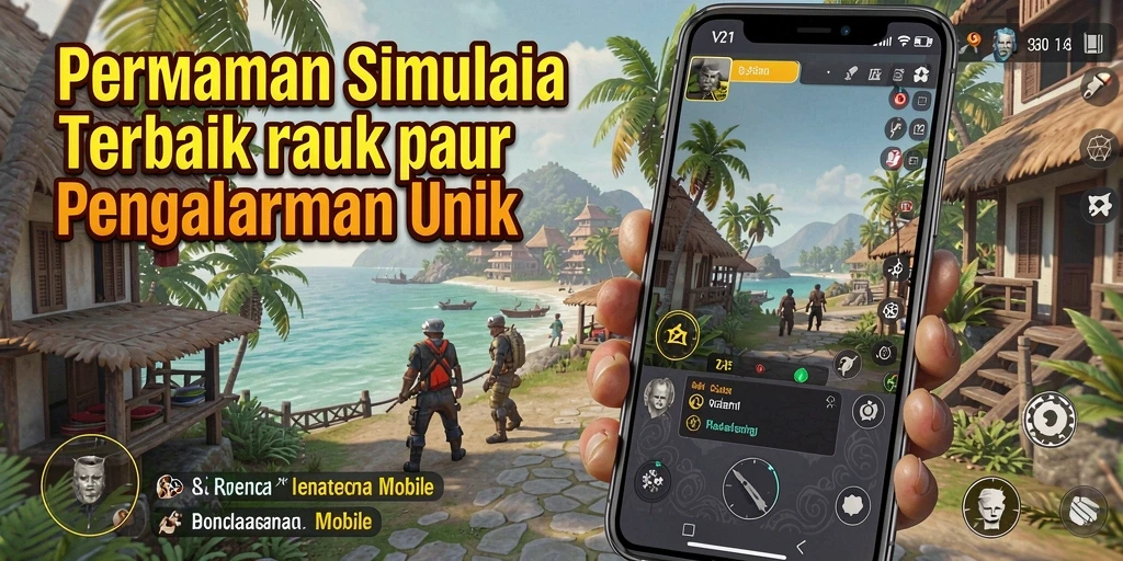 Tampak gameplay menarik V21 dengan elemen simulasi yang mendetail.